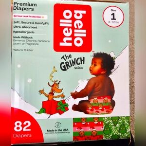 Hello Bello The Grinch Holiday, Unisex, Size: 1 (82Count)